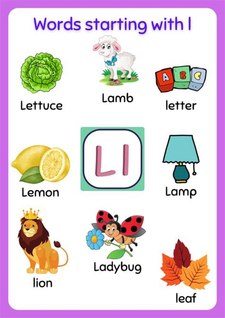 Are there any words that start with the letter L?