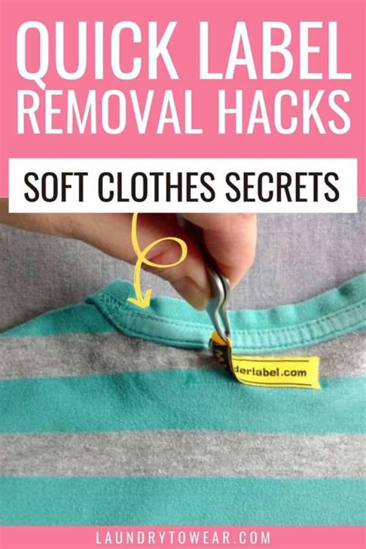 Can you remove labels from wholesale clothing?