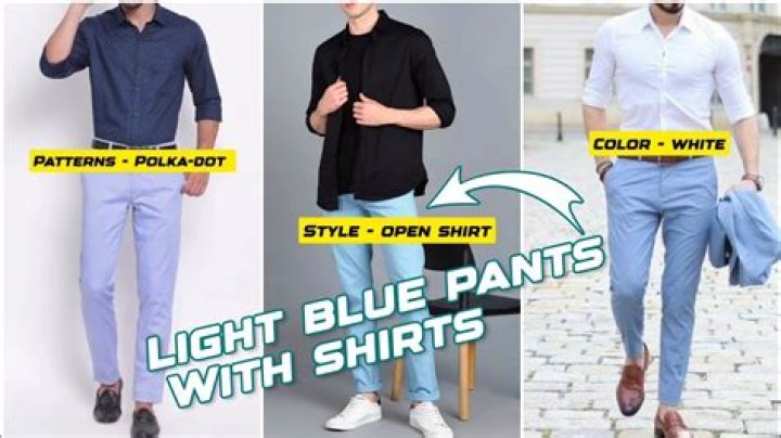 Does black pants and a blue shirt match?