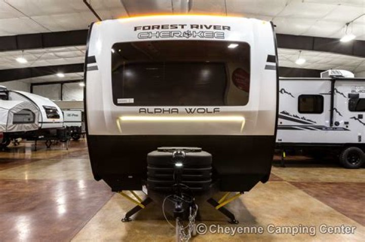 How big is the 2017 Forest River grey wolf?