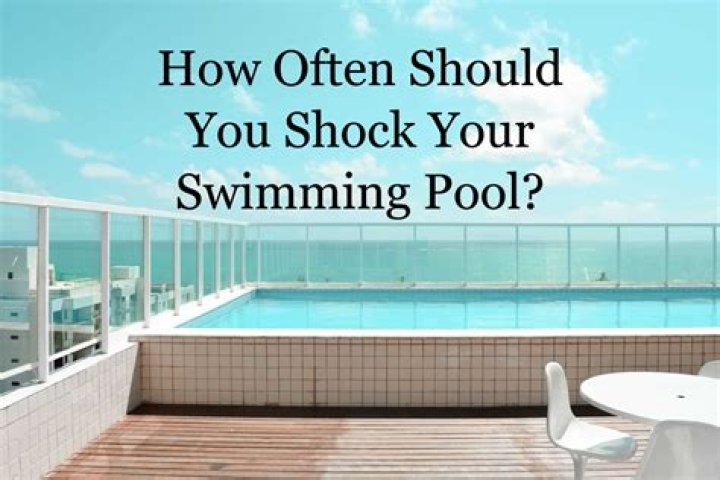 How often should pool shock be used?