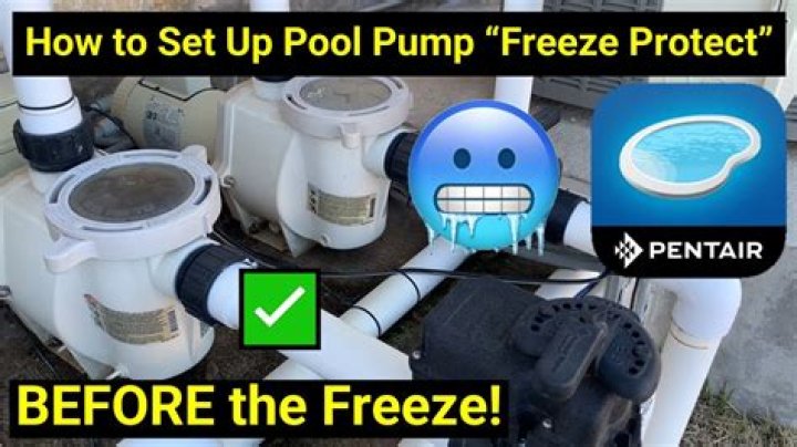 Should you turn off pool pump during freeze?