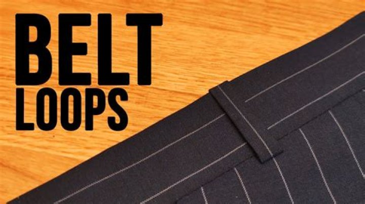 What are the loops on a belt called?