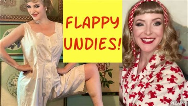 What did flappers wear under their dresses?