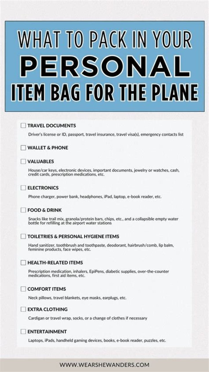 What personal items should I pack for my journey to Jamestown?