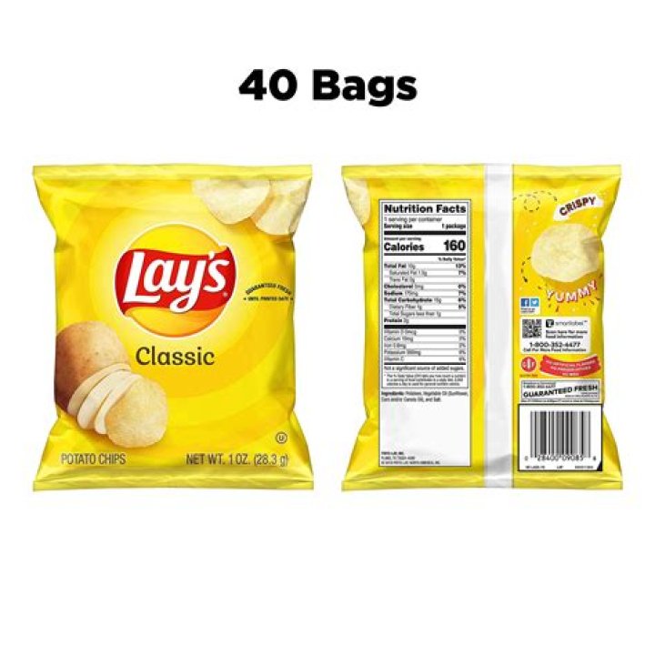What sound does a potato chip bag make?