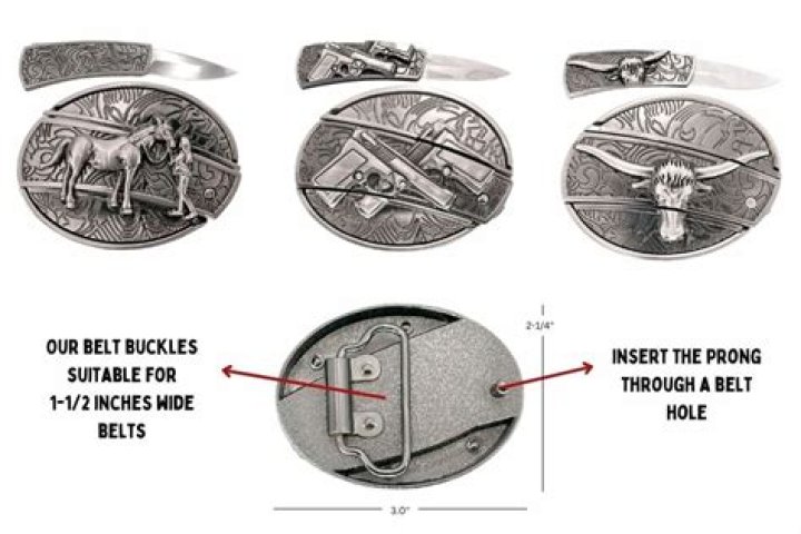 When were belt buckles first used?